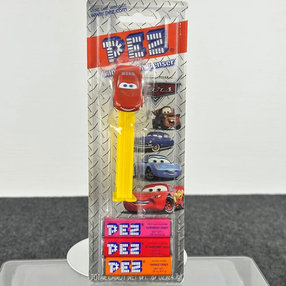 Disney‎ Pixar Cars PEZ Dispensers Lightning McQueen & Mater Set New with Candy